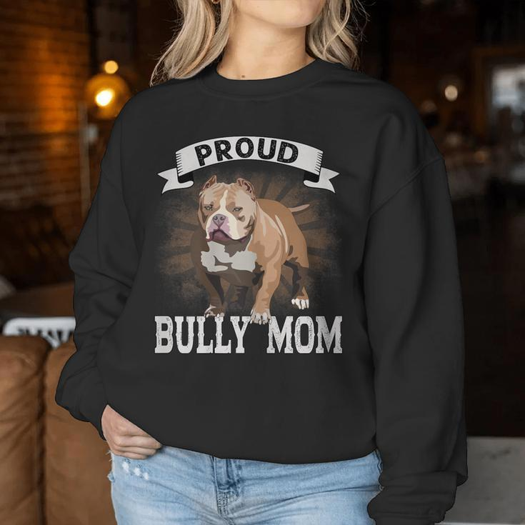 Bully Xl Pitbull Crazy Lover Proud Dog Mom American Bully Women Sweatshirt Personalized Gifts