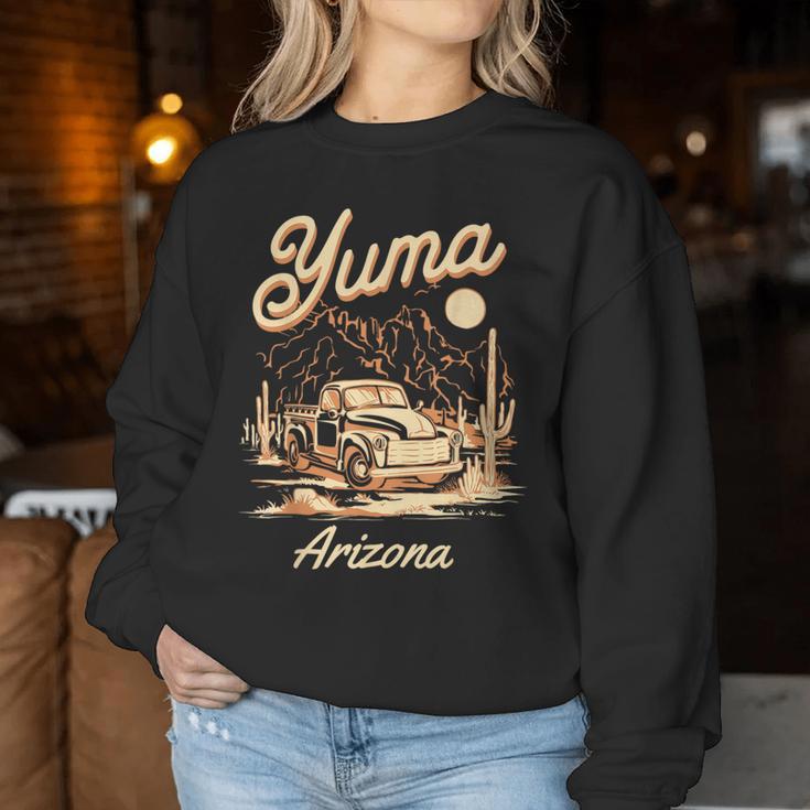 Camión Yuma Arizona Cactus Recuerdo Del Desierto Sudadera Mujer Regalos divertidos