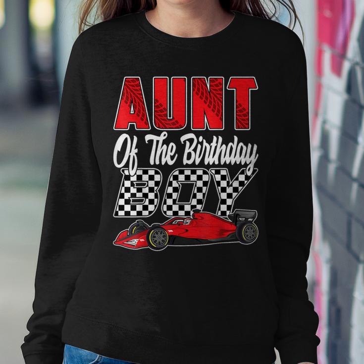 Car Racing Aunt Of The Birthday Boy Formula Race Car Women Sweatshirt Unique Gifts