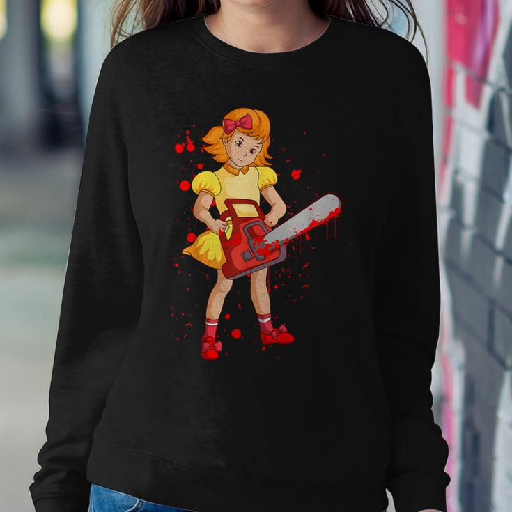 Chainsaw Girl Bloody Sweet Manga Women Sweatshirt Unique Gifts