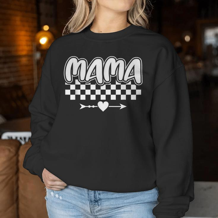Checkered Mama Racing Mother's Day Women Sweatshirt Funny Gifts