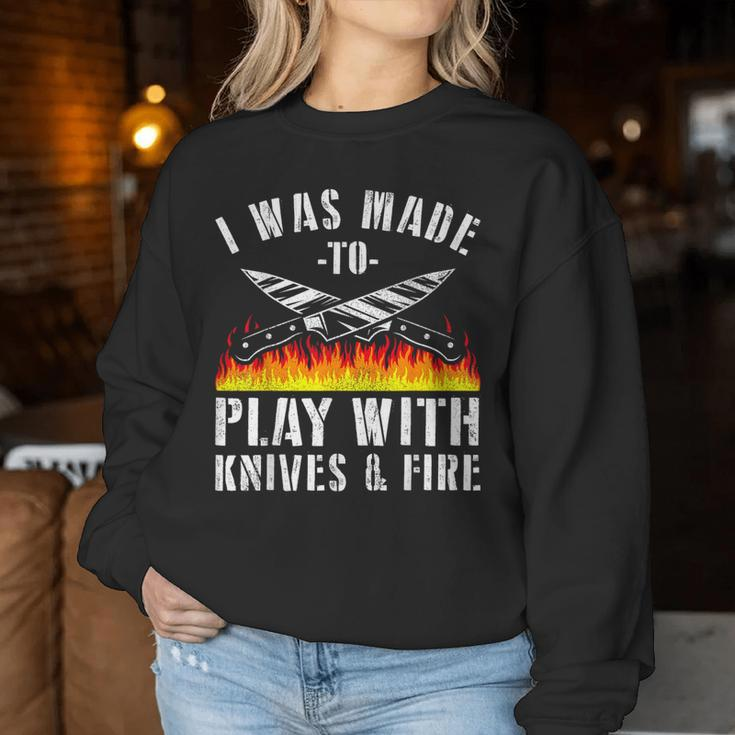 Chef For Knives Play Cooking Lovers Women Sweatshirt Unique Gifts