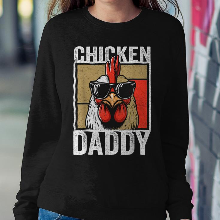 Chicken Daddy Rooster Farmer Fathers Day For Men Women Sweatshirt Funny Gifts