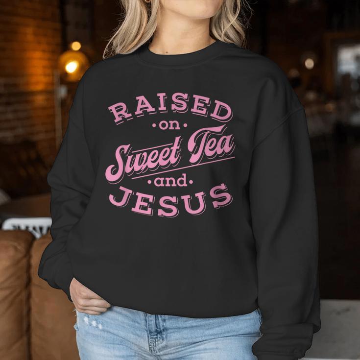 Christian Southern Girls Sweet Tea And Jesus Women Sweatshirt Unique Gifts