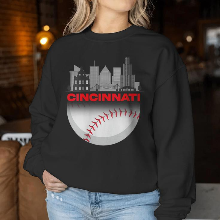 Cincinnati Vintage Style Of Baseball Women Sweatshirt Unique Gifts