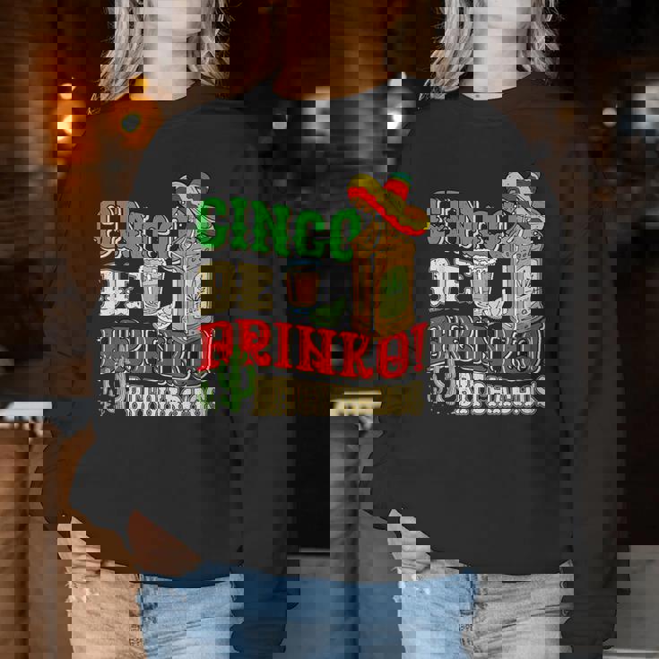Cinco De Drinko Bitchachos Tequila Shots Cinco De Mayo Women Sweatshirt Unique Gifts