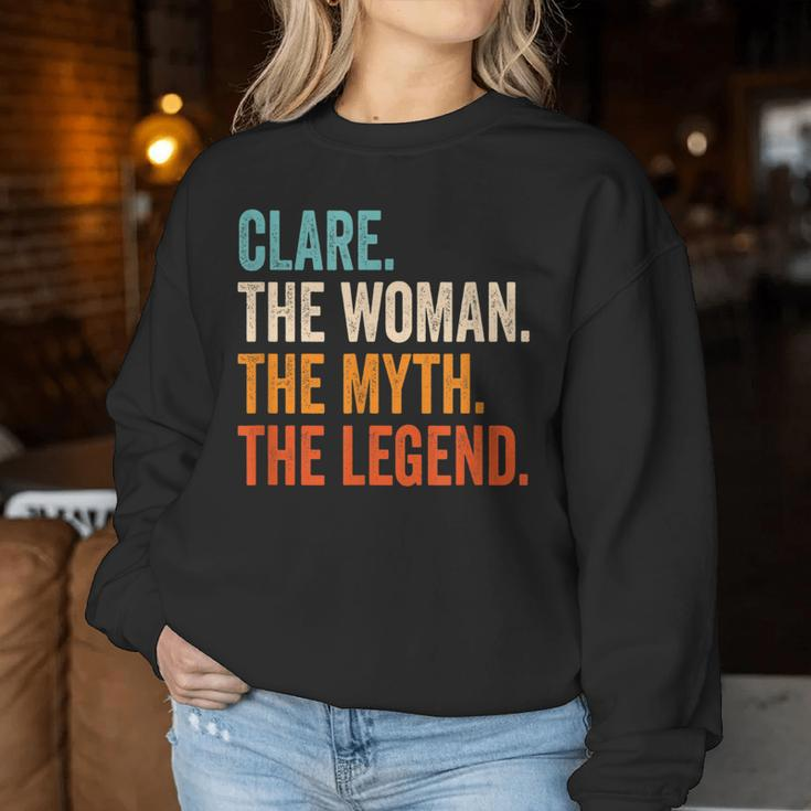Clare The Woman The Myth The Legend First Name Clare Women Sweatshirt Funny Gifts