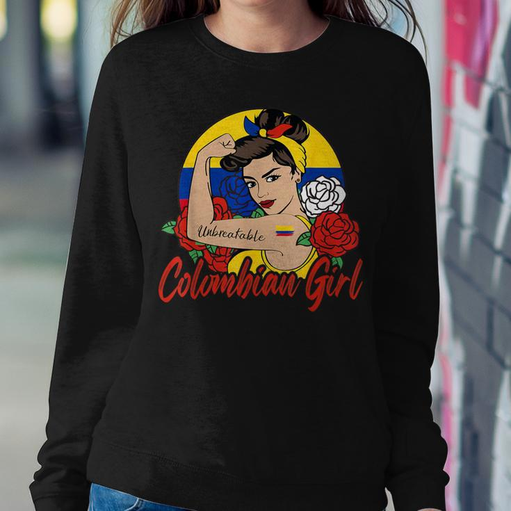Colombia Girl Colombian Mujer Colombiana Flag Women Sweatshirt Unique Gifts