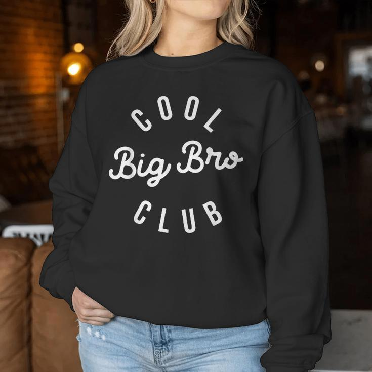 Cool Big Bro Club Retro Groovy Big Brother Women Sweatshirt Personalized Gifts