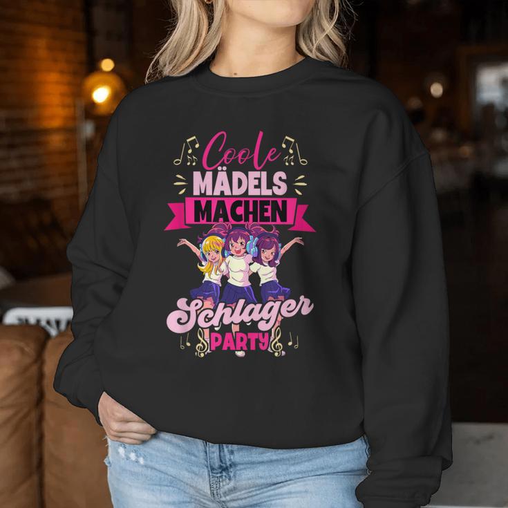 Cool Girls Make Schlager Sweatshirt Frauen Lustige Geschenke