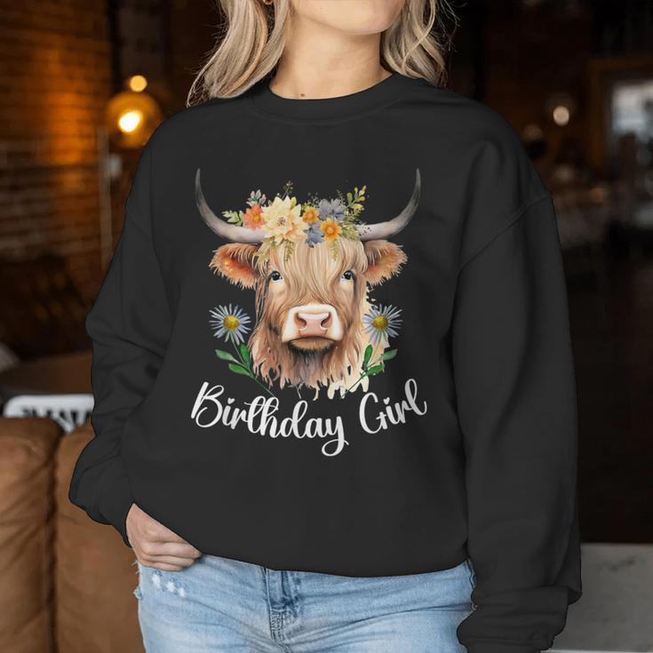 Cow Birthday Girl Mother Girl Mama Woman Family Matching Women Sweatshirt Funny Gifts