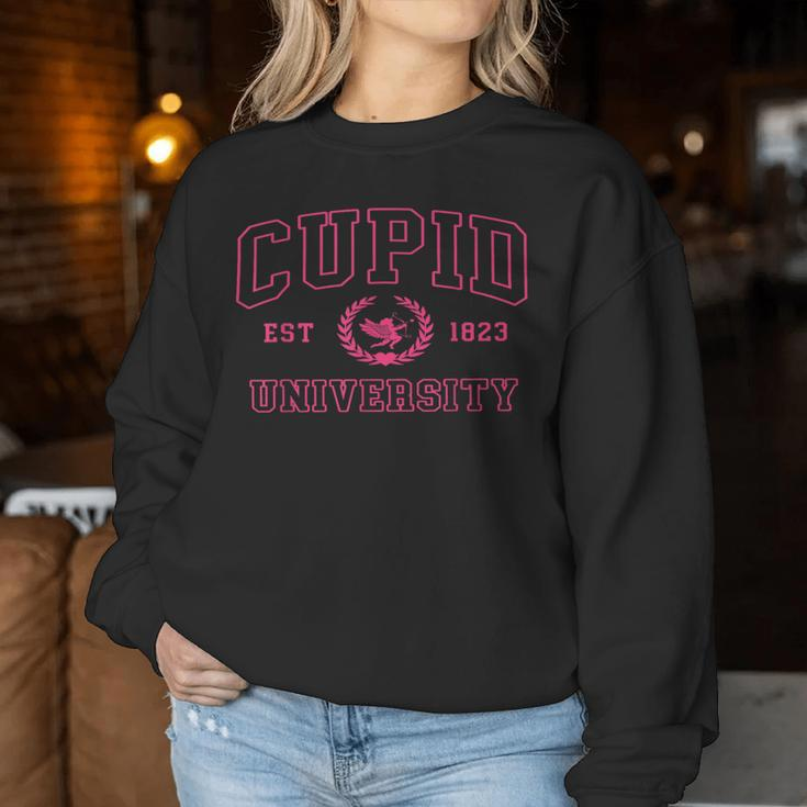 Cute College Cupid University Valentines Day Men Women Sweatshirt Unique Gifts