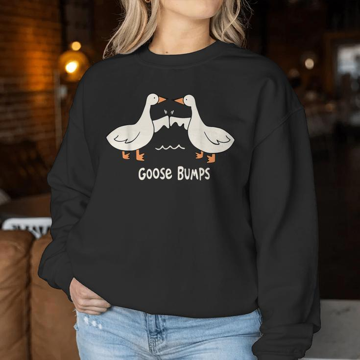 Cute Goose Bumps Animal Pun Lover & Graphic Women Sweatshirt Unique Gifts