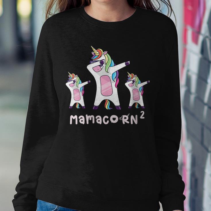 Cute Mamacorn Unicorn Mom Mother Of 2 Twins Girls Baby Mom2 Women Sweatshirt Unique Gifts