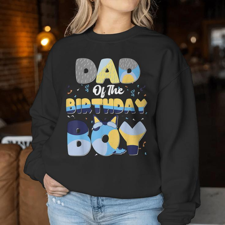 Dad And Mom Birthday Boy Dog Family Matching Women Sweatshirt Unique Gifts