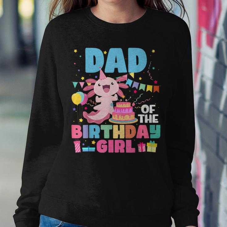 Dad And Mom Of The Birthday Girl Axolotl Family Party Decor Women Sweatshirt Unique Gifts