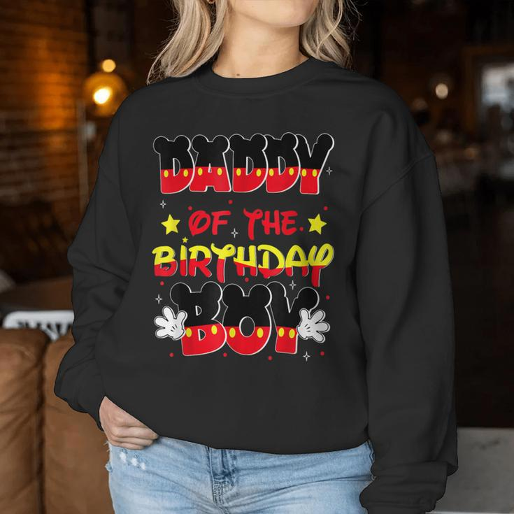 Dad And Mom Daddy Birthday Boy Mouse Family Matching Women Sweatshirt Unique Gifts