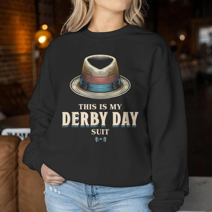 This Is My Derby Suit Derby 2024 Horse Racing Women Sweatshirt Funny Gifts