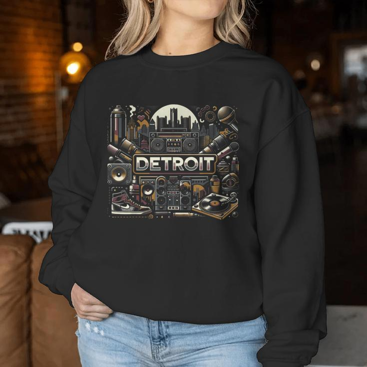 Detroit Hip Hop Xs 6Xl Graphic Women Sweatshirt Personalized Gifts