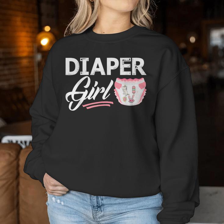 Diaper Girl Sweatshirt Frauen Lustige Geschenke