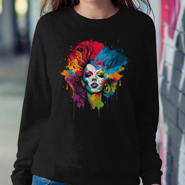 Drag Queen Lgbtq Pride Rainbow Support Drag Queens Women Sweatshirt Unique Gifts