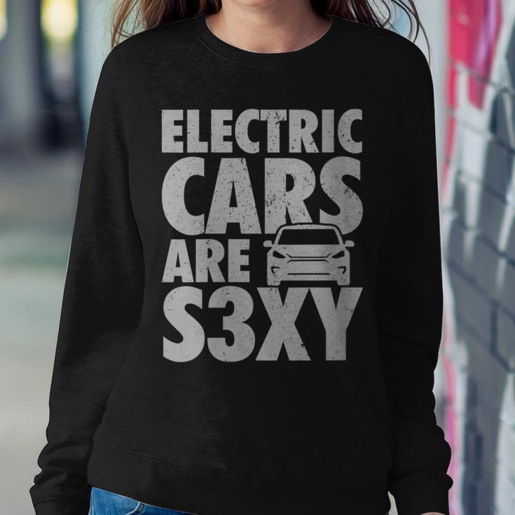 Electric Car S3xy Ev Driver Is Sexy Women Sweatshirt Unique Gifts