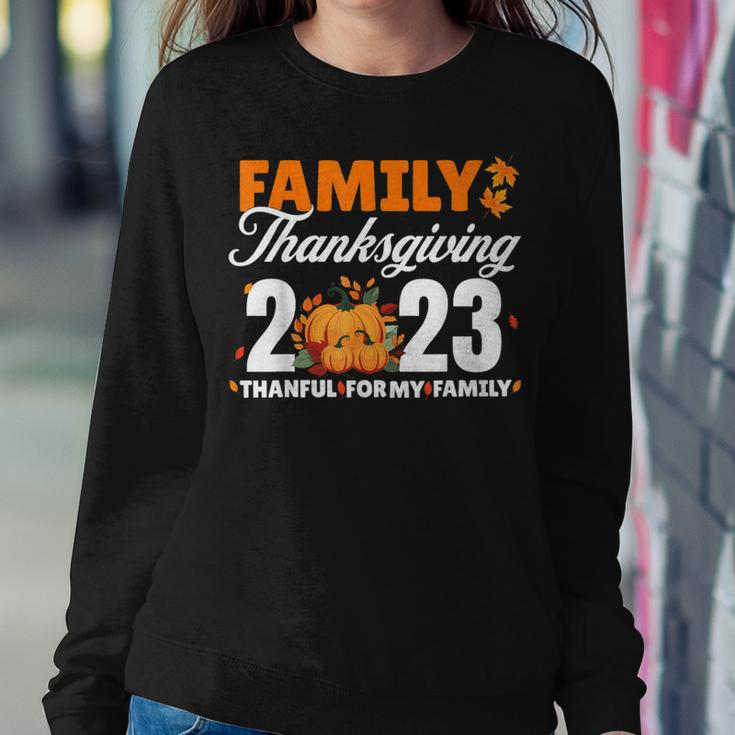 Family Thanksgiving 2023 Fall Turkey Family Group Matching Women Sweatshirt Unique Gifts