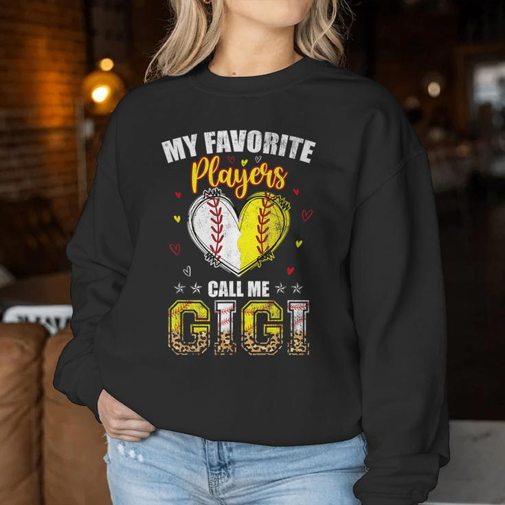 My Favorite Baseball Softball Players Call Me Gigi Men Women Sweatshirt Funny Gifts