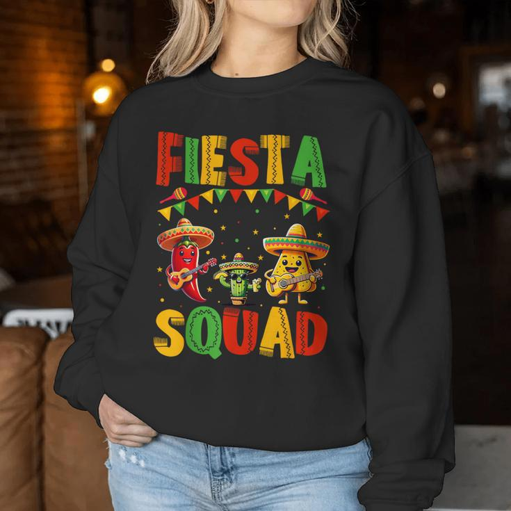 Fiesta Squad Cinco De Mayo 2024 Mexican Party Women Women Sweatshirt Unique Gifts