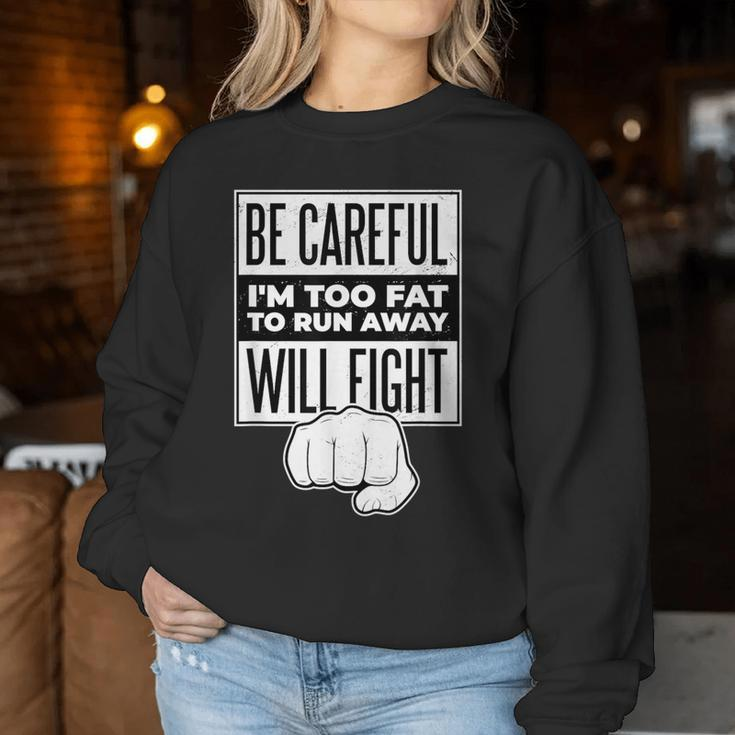 Fight Quote For And Who Hate Running Women Sweatshirt Unique Gifts