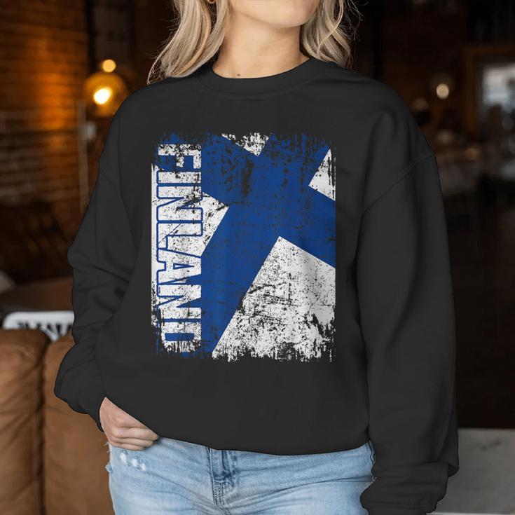 Finland Flag Women's Children's Finland Sweatshirt Frauen Lustige Geschenke