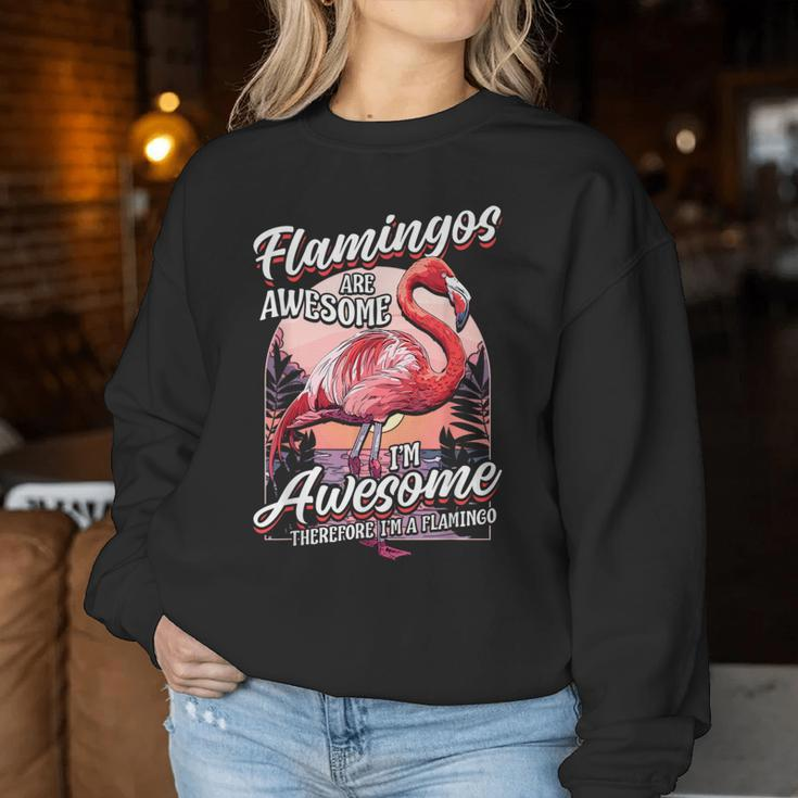 Flamingo Girls Boys Flamingos Are Awesome Women Sweatshirt Unique Gifts