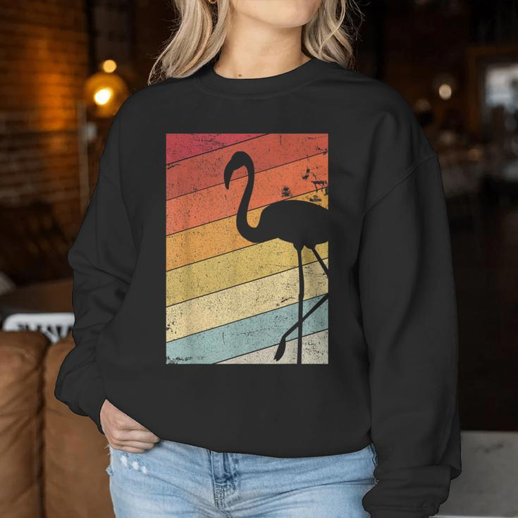 Flamingo Retro Style Women Sweatshirt Funny Gifts