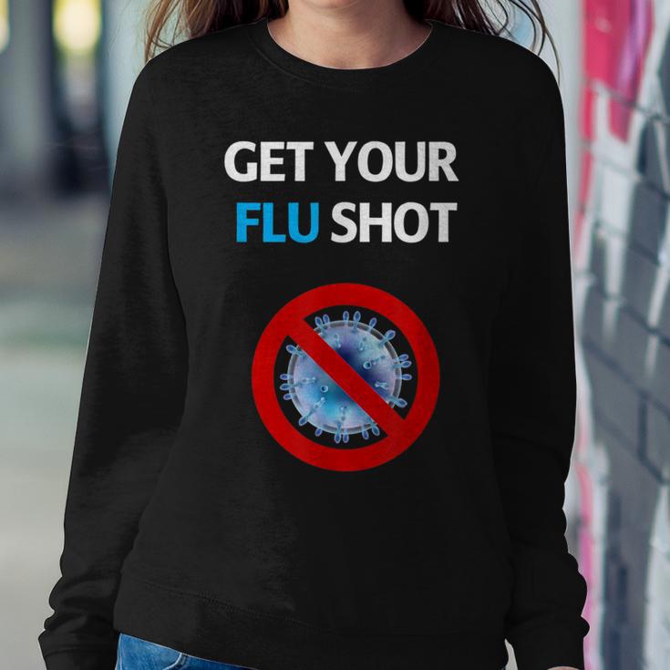 Get Your Flu Shot Vaccination Nurse & Drug Store Women Sweatshirt Unique Gifts