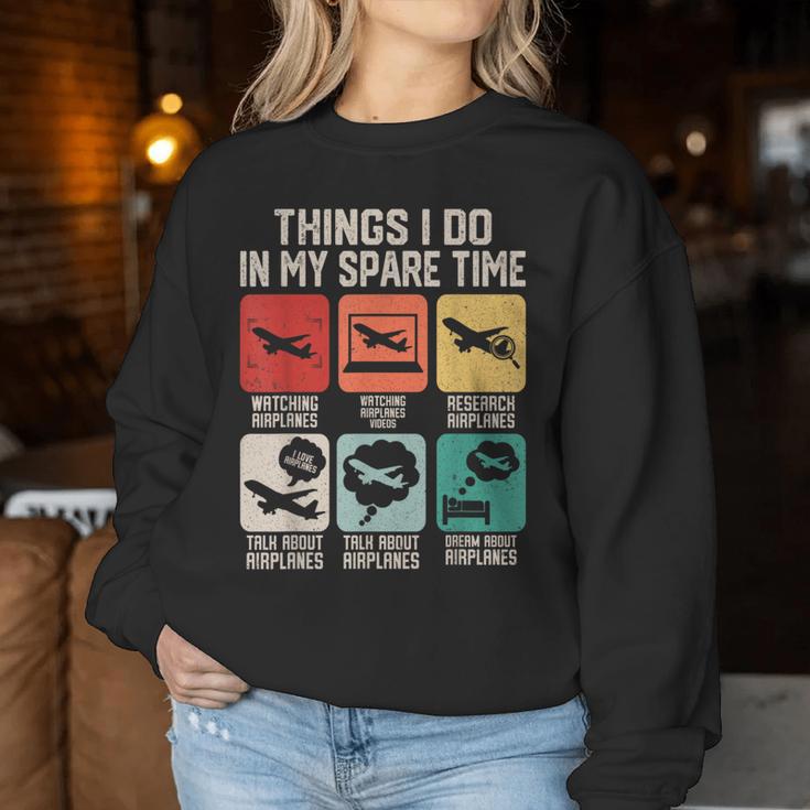 Aviator Pilot Airplane Plane Aviation Women Women Sweatshirt Unique Gifts