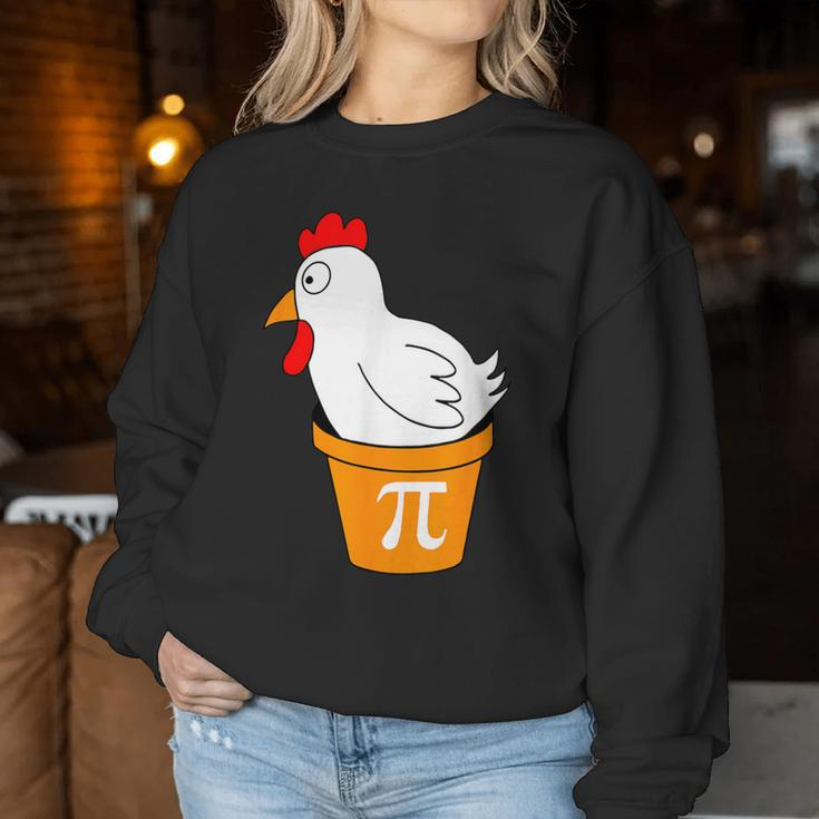 Chicken Pot Pi Day Pie Math Lover Teacher Geek Women Sweatshirt Unique Gifts