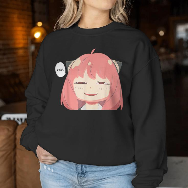 Emotion Smile Heh A Cute Girl For Family Holidays Women Sweatshirt Unique Gifts