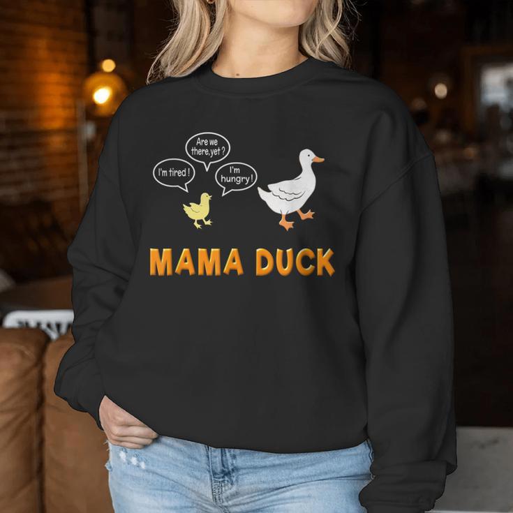 Mama DuckMom Of 1 Duckling Mom Life Women Sweatshirt Unique Gifts