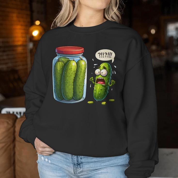 Pickle Surprise Of Sliced Pickles Pickle Women Women Sweatshirt Unique Gifts