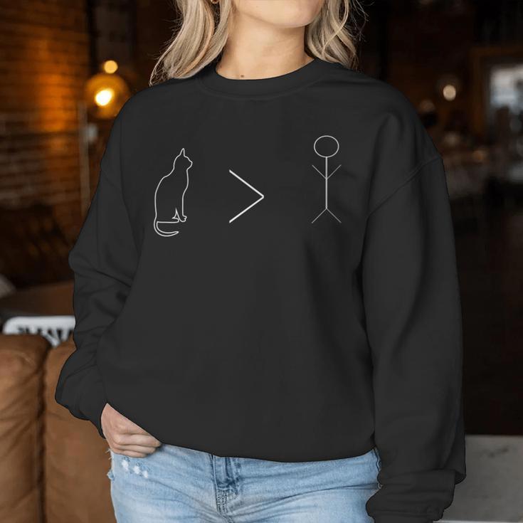 Sarcastic Cat Lover A Cats Over People For Eww People Women Sweatshirt Unique Gifts