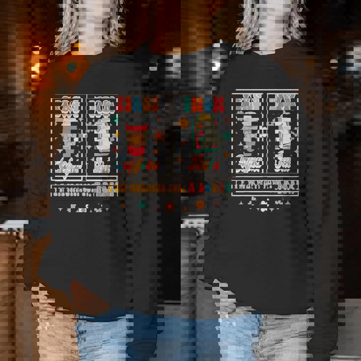 Sped Teacher Special Education First Coffee Then Data Women Sweatshirt Unique Gifts