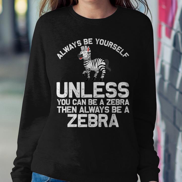 Zebra Themed For African Wildlife Safari Women Sweatshirt Unique Gifts