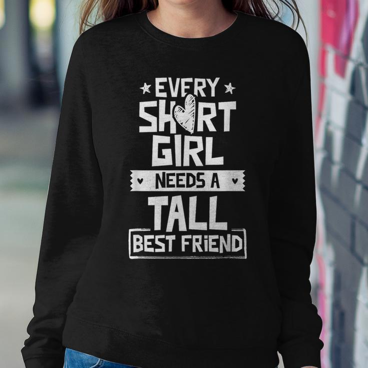 Short Girl Tall Best Friend Buddy Friends Friendship Women Sweatshirt Unique Gifts