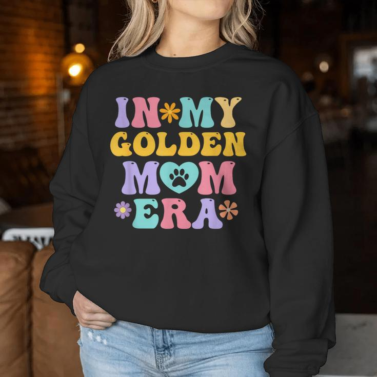 In My Golden Retriever Mom Era Retro Groovy Dog Owner Women Sweatshirt Funny Gifts