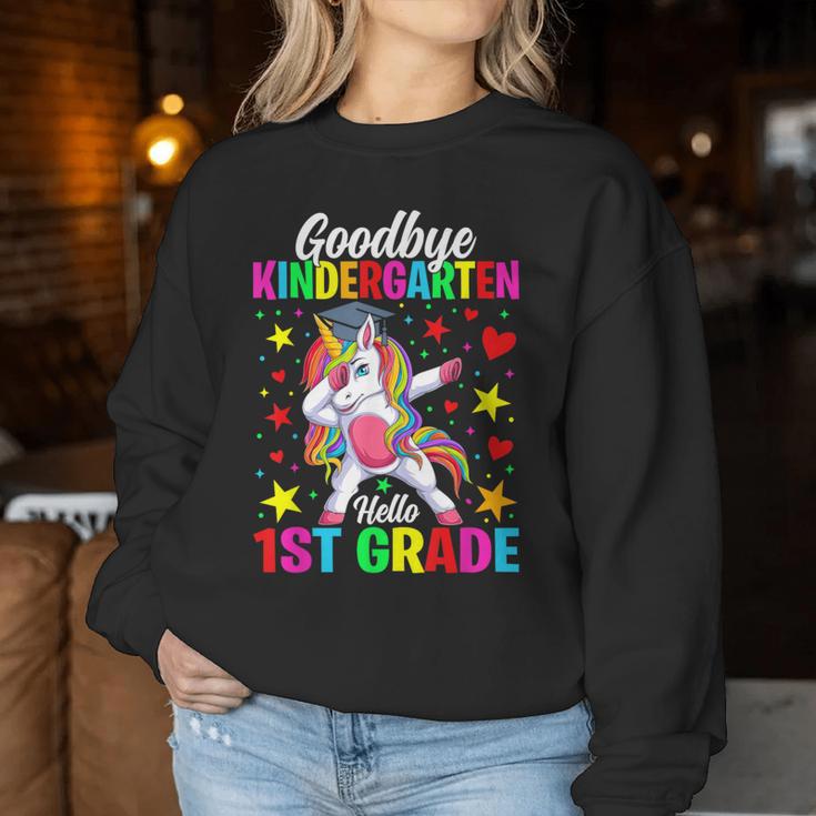 Goodbye Kindergarten Hello 1St Grade Graduation Unicorn Girl Women ...