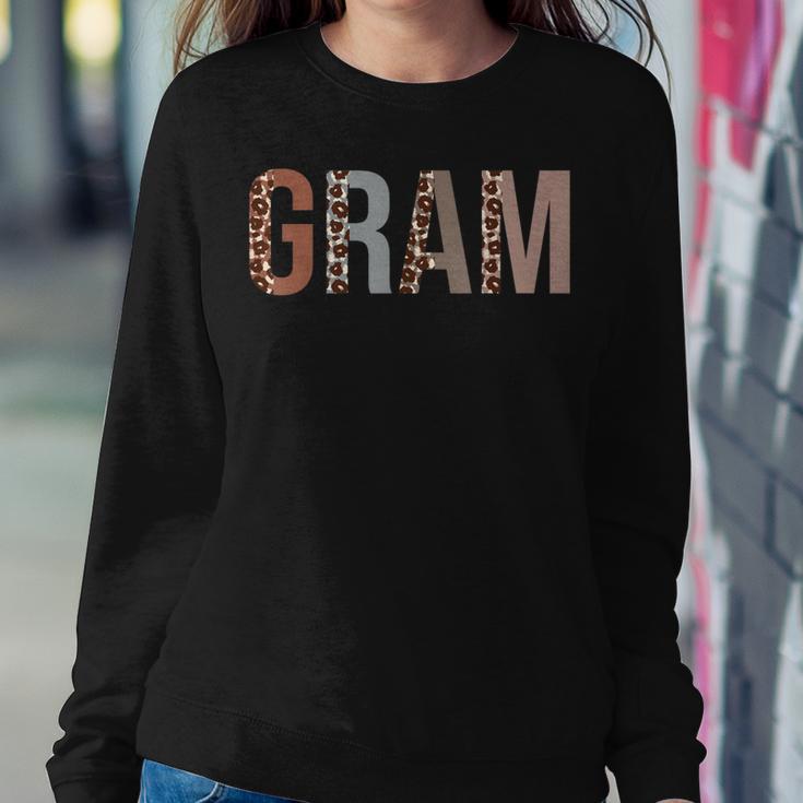 Gram Leopard Print Mom Cute Grandma Women Sweatshirt Unique Gifts