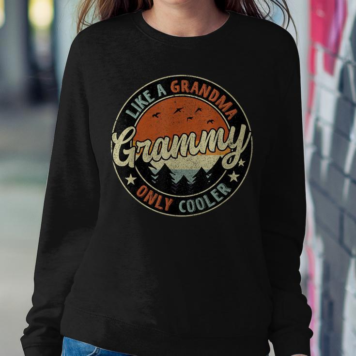 Grammy Like A Grandma Only Cooler Retro Mother's Day Women Sweatshirt Unique Gifts