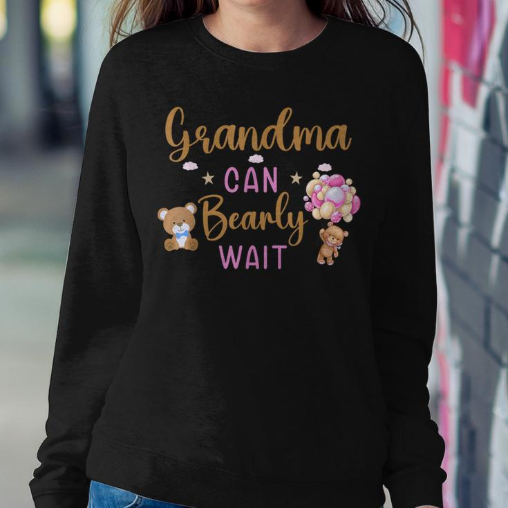 Grandma Can Bearly Wait Gender Neutral Girl Baby Shower Women Sweatshirt Unique Gifts