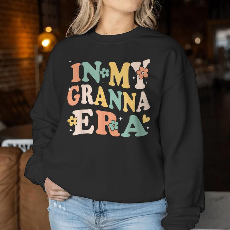 In My Granna Era Sarcastic Groovy Retro Women Sweatshirt Unique Gifts