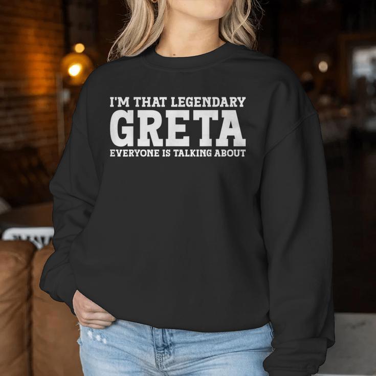 Greta Personal Name Girl Greta Women Sweatshirt Unique Gifts